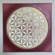 Kwiat Życia 40x40 cm, mandala, święta geometria