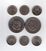 Szwecja -  monety obiegowe  - 8 szt.