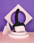 Strap-on zestaw uprząż + dildo silikonowe 15 cm regulowany