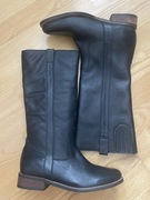 Buffalo kozaki skóra naturalna roz 38 czarne