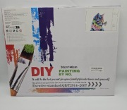 Malowanie po numerach na ramie 40x50 cm kolorowy kotek