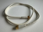 Kabel koncentryczny antenowy do TV kablowej/SAT 1 metr złote wtyki F