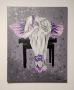 Obraz BALETNICA 80 x 100 cm. Obraz ręcznie malowany na płótnie.