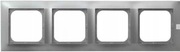 Ramka poczwórna, potrójna i podwójna zestaw Ospel R-4Y/18 srebrny