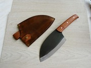 Tasak Oval Mahoń Nóż Ręcznie Robiony Kuchenny