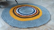 Pulsar - Dywan okrągły 108 cm, rękodzieło 