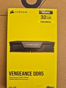 Pamięć RAM Corsair Vengeance DDR5 32GB (2 x 16GB) 5600 CL36 Czarny