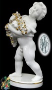 Hutschenreuther A Rothenburger Putto z winogr 23cm