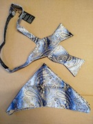 Muszka męska wiązana + poszetka – klasyczny wzór paisley