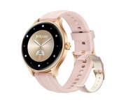 SMARTWATCH ZEGAREK DAMSKI RÓŻOWY 2 PASKI 1,27" MONITOR ZDROWIA IP68