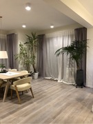 Firany Mgielka lniana szare 160x270cm 2szt/kpl