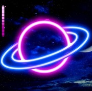 NEON Saturn planeta lampka LED dekoracja ścienna ,na prezent 