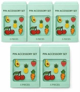 Spinki do ubrań Code Unique 25 sztuk = 5 paczek  - Owocowy raj