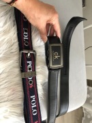 zestaw 2szt pasek męski Calvin Klein skóra +Polo Ralph Lauren