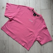 Różowy t-shirt bluzka z krótkim rękawem SUPERDRY micro logo tee loose fit S