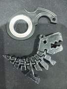 Czarne combo keyrambit+dino