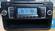 Rcd210 radio 2-din golf, passat, tiquan, caddy, touran, sharan, fabia itd.