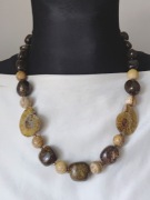 Promocja!Naszyjnikl Amonit Jaspis Magnezyt 