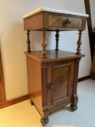 Szafka nocna stolik nocny antyk początek XX w. blat MARMUR Eklektyzm