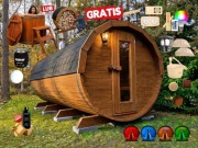 SAUNA Ogrodowa 400cm + PRZEBIERALNIA + GRATIS Beczka 500L + Akcesoria
