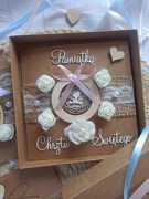 Kartka handmade pamiątka chrztu 