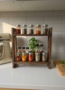 Półka kuchenna drewniana, szafka  rustykalna, organizer na przyprawy