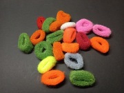 Kolorowe gumki frotki do włosów mini mix 