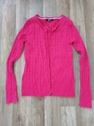 Różowy bawełniany sweter kardigan XS ginatricot
