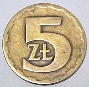 Moneta 5 zł z 1975r 