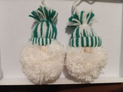 skrzaty wiszące zielone boże narodzenie ozdoby