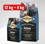 Zestaw: Carnilove Dog Adult Salmon 12 kg + 4 kg 
