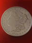srebrna ORYGINALNA  moneta dolar morgana  1921