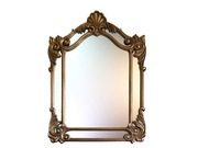 Lustro stylowe - ciemne złoto