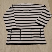 Sweter damski w paski – czarno-biały – bardzo dobry stan