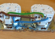 Podwójny wkład do gniazdka 16A 250V 