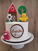 Dekoracja na tort farma