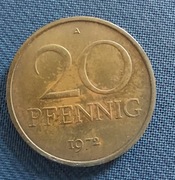 Moneta Niemcy 20 fenigów 1972 NRD