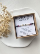 Bransoletka na szczęście szczęścia czarny turmalin rubin cytryn