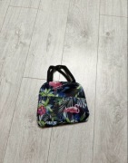 Torba termiczna nowa Czarna w flamingi