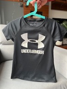 Under Armour koszulka sportowa na WF czarna 116-122cm szkoła trening