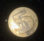 5  groszy 1976 bez znaku menniczego 