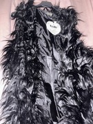 Kamizelka z futerkiem czarna