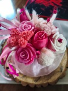 Candle flower box M wykonany z świec sojowych z aromatem 