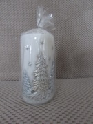 świeczka świeca tuba świąteczna Boże Narodzenie zima choinka