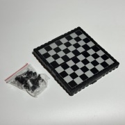 Mini Szachy Warcaby Zestaw Podróżny Składane Pionek Pionki