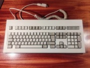 Stara klawiatura mechaniczna din + przejściówka PS2 sprawna