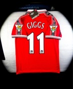(L) GIGGS 11 MAN UNITED 1998/1999 Umbro Retro Jersey Nowa Czerwona Koszulka