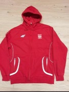 Czerwona bluza z kapturem z kolekcji olimpijskiej LONDON 2012