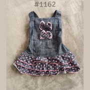 Sukienka na szelkach falbany 104cm 4lata