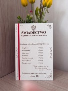 Personalizowane świadectwo dla nauczyciela– prezent na zakończenie roku